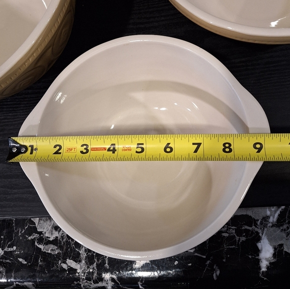 Heavy Duty Stoneware Ceramic Mixing Bowls, Vintage Gripstand Style Bowls - Picture 15 of 16